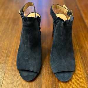 Kate Spade Suede Ruffled Heels